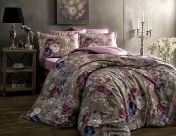 Постельное белье TAC DIGITAL Saten Jasmine gri p-15208454 фото