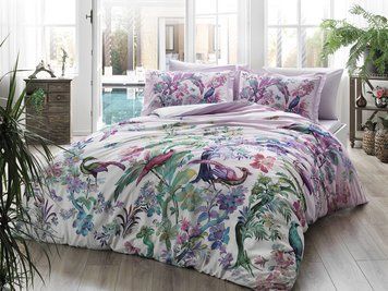 Постельное белье TAC DIGITAL Saten Galena lila  p-60293702 фото
