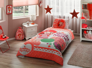 Подростковое постельное белье TAC Disney Strawberry Shortcake Good Night Ранфорс p-33937 фото