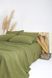 Постільна білизна Limasso Stonewashed Ranforse 200 х 220 см Olive 31371 фото