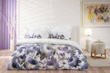Постельное белье TAC DIGITAL Saten Lafolia mor p-60305172 фото