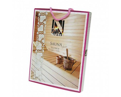 Набор Nilteks Sauna Cotton 1*75х150 вафельне фіолет 4060-2 фото