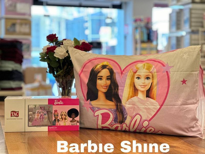 Подростковое постельное белье TAC Disney Barbie Shine Ранфорс / простынь на резинке p-60311117 фото