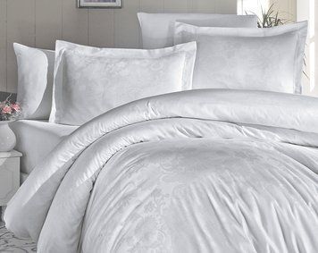 Постельное бельё жаккард First Choice Herra Beyaz (white) m015665 фото