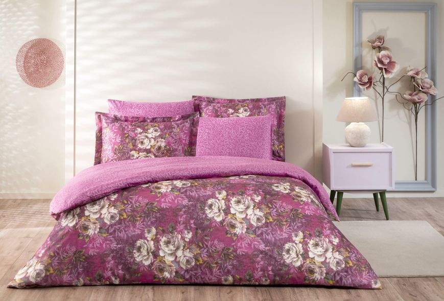 Постільна білизна TAC DIGITAL Saten Flora fusya p-60305173 фото