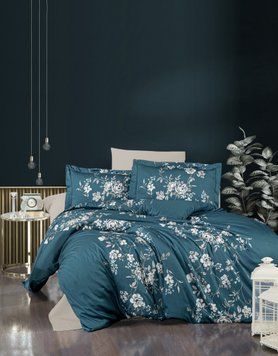 Постельное белье сатин люкс First Choice Arya Turquoise m018333 фото