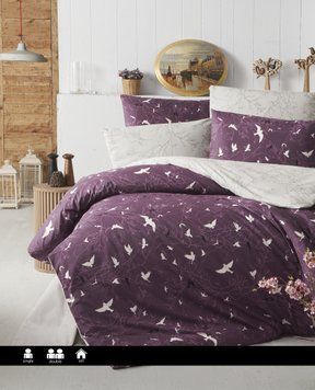 Постільна білизна ранфорс First Choice DeLuxe Freedom Damson m018273 фото
