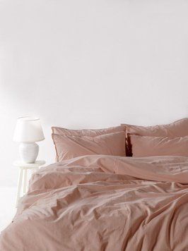 Постельное белье Limasso Stonewashed Ranforse 200 х 220 см Cameo Brown 31354 фото