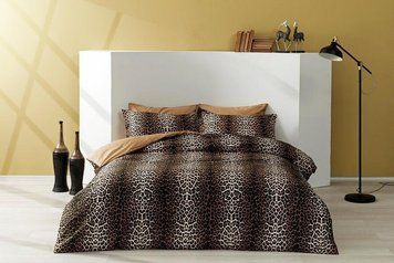 Постільна білизна TAC Saten Leopard kahve р-60229067 фото