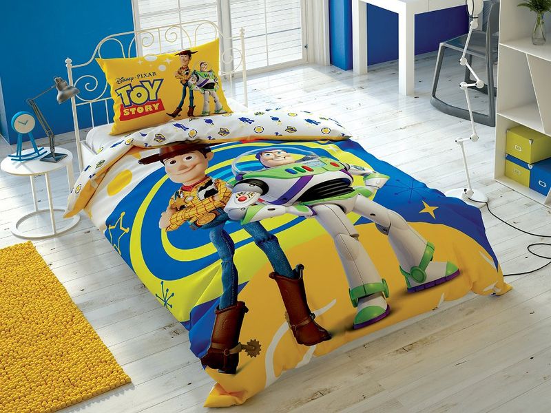 Подростковое постельное белье TAC Disney Toy Story 4 Ранфорс / простынь на резинке p-60210075 фото