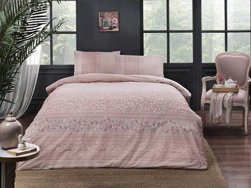 Постельное белье TAC Leona Pink Ранфорс p-60229810 фото