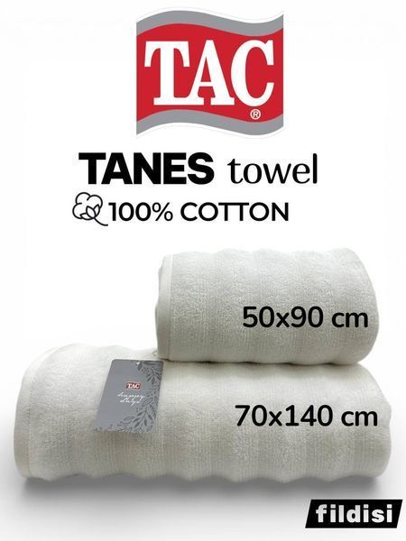 Рушник Tac Tanes micro cotton Krem 50*90 p-18091565 фото