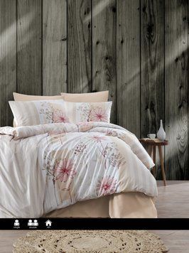 Постільна білизна ранфорс First Choice DeLuxe Helen Ekru m018254 фото