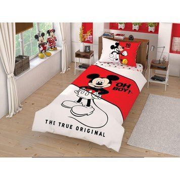 Підліткова постільна білизна TAC Disney Mickey Mouse Cek Ранфорс p-60212054 фото