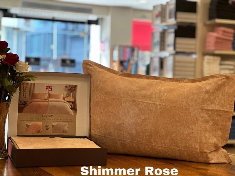Постільна білизна TAC SEC&SER Shimmer Rose євро p-60321422 фото