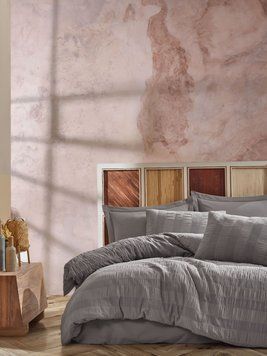 Постельное белье Saheser Salmon grey евро 200х220 30330 фото
