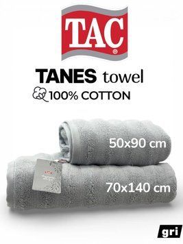 Рушник Tac Tanes micro cotton Gri 70*140 p-18091572 фото