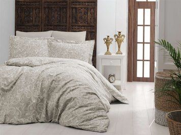 Постельное белье сатин люкс First Choice Sweta Beige m018112 фото