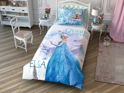 Подростковое постельное белье TAC Disney Frozen Cek Ранфорс / простынь на резинке p-60212053 фото