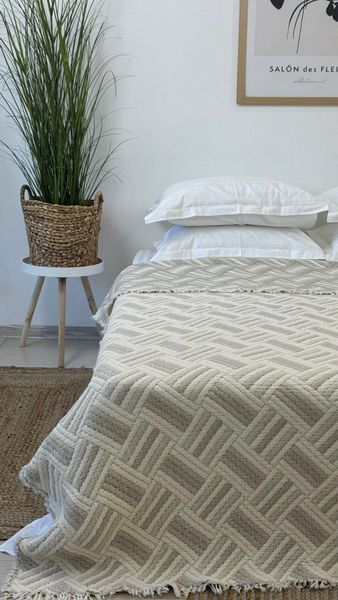 Покрывало муслиновое Saheser Terry mint 230х250 см p-3208 фото