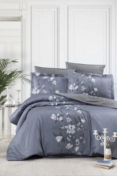 Постельное белье сатин люкс First Choice Evan Indigo m017490 фото