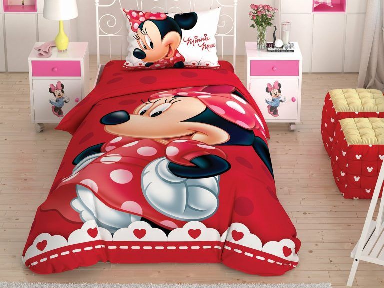 Подростковое постельное белье TAC Disney Minnie Lovely Glitter Ранфорс p-60243956 фото
