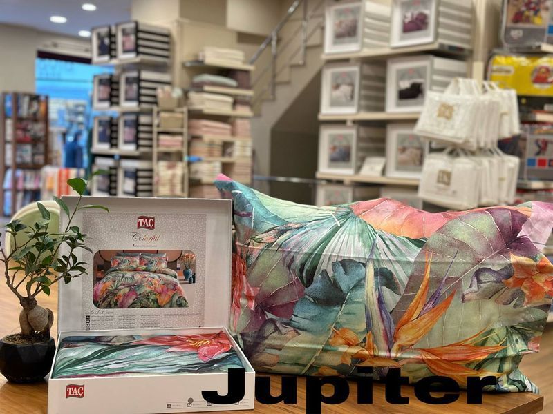 Постельное белье TAC DIGITAL Saten Jupiter yesil p-60288936 фото