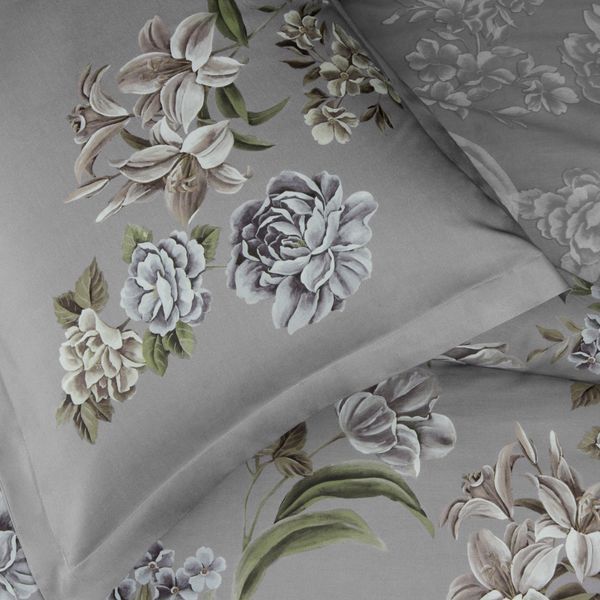 Постельное белье TAC Saten Elodie gri р-60312452 фото