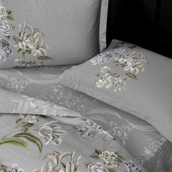 Постельное белье TAC Saten Elodie gri р-60312452 фото