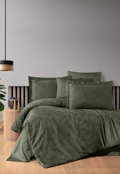 Постільна білизна жаккард First Choice Nichol dark green m018478 фото