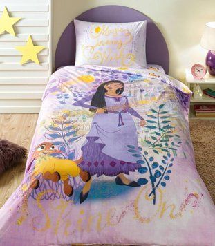 Подростковое постельное белье TAC Disney Wish Ранфорс / простынь на резинке p-60304627 фото