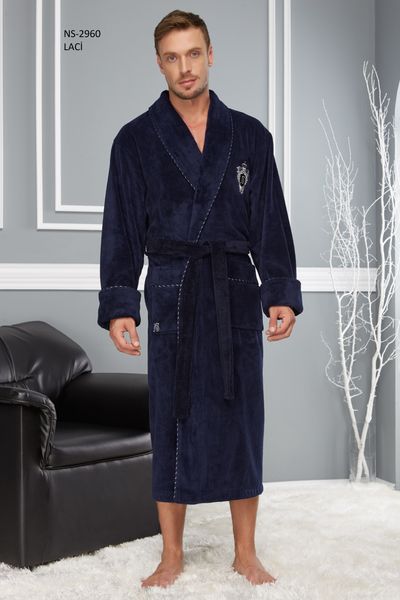 Чоловічий халат NUSA 2960 синій m015213 фото