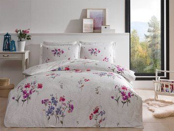 Постільна білизна TAC DELUX Saten Komae lilac р-60295777 фото