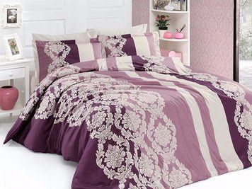 Постельное белье сатин люкс First Choice Kavin Pudra (Powder) m012375 фото