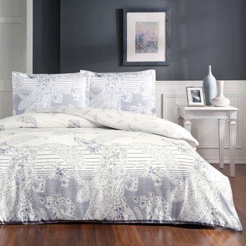 Постільна білизна TAC Saten Paisley indigo р-60294174 фото