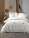 Постельное белье Saheser Florita mint евро 200х220 с вышивкой 30129 фото