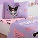 Подростковое постельное белье TAC Disney Kuromi  Pretty  / простынь на резинке p-60328979 фото 3