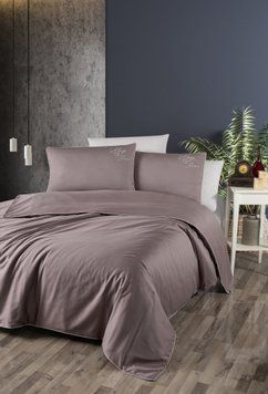 Постельное белье сатин делюкс First Choice Timeless Lilac m018288 фото