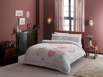Постільна білизна TAC Ranforce Alice pembe р-34642 фото