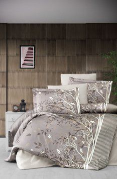 Постільна білизна сатин люкс First Choice Living Brown m018344 фото