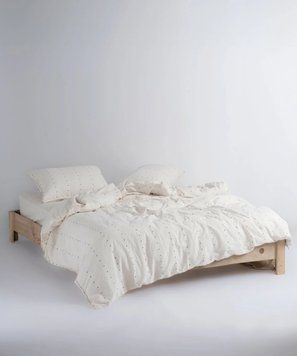 Постельное белье Limasso Stonewashed 160 х 220 см Encorte Snow White 40749-1 фото