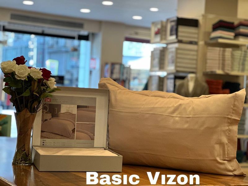 Постельное белье TAC Basic Saten vizon р-60301912 фото