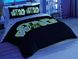 Подростковое постельное белье TAC Disney Star Wars Glow Ранфорс / простынь на резинке+светится в темноте p-60260589 фото 2