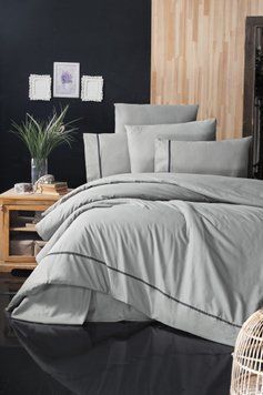 Постільна білизна ранфорс First Choice DeLuxe Alisa Grey m017481 фото