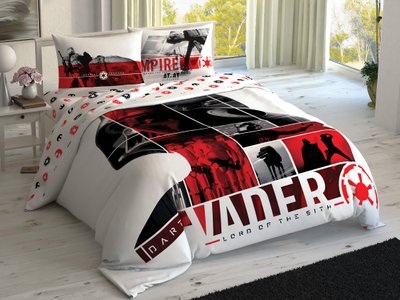 Подростковое постельное белье TAC Disney Star Wars Empire Ранфорс / простынь на резинке p-60259491 фото