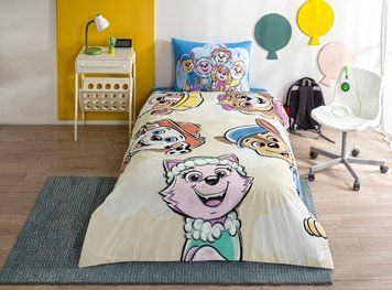 Подростковое постельное белье TAC Disney Paw Patrol Cloud Ранфорс / простынь на резинке p-60315815 фото