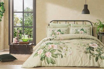 Постельное белье TAC DIGITAL Saten Lunin Green p-60295951 фото