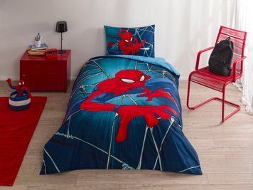 Подростковое постельное белье TAC Disney Spiderman Rise Ранфорс / простынь на резинке p-60315817 фото
