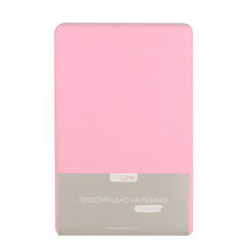 Простынь трикотажная на резинке Home Line (розовый) 140х200см, 190 г/м&sup2; 162652 фото
