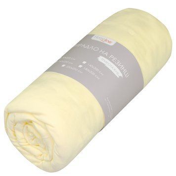 Простынь трикотажная на резинке Home Line (желтый) 160х200см, 110 г/м&sup2; 159147 фото